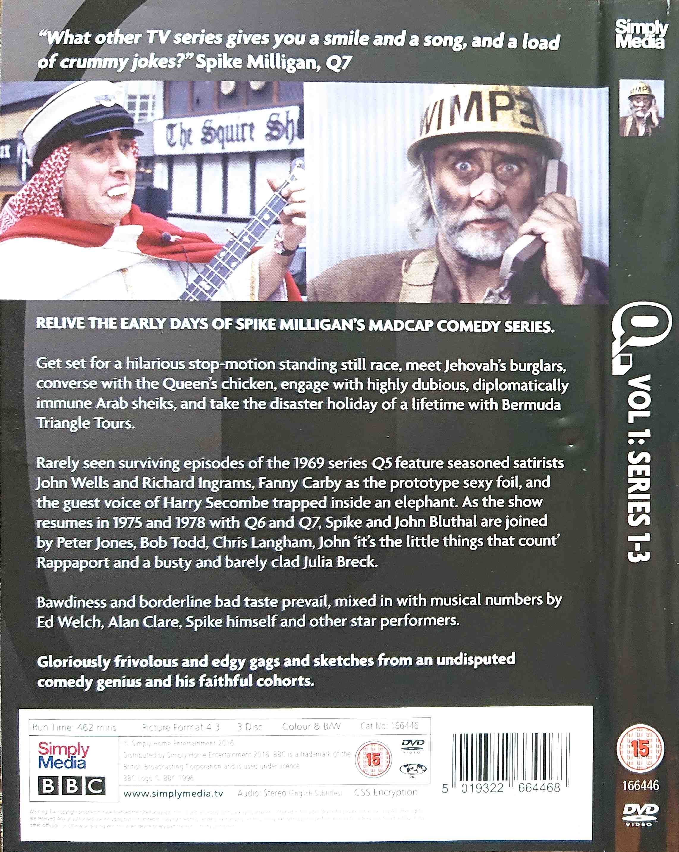 Picture of 166446 Q. - Volume 1: Series 1-3 by artist Spike Milligan from the BBC records and Tapes library